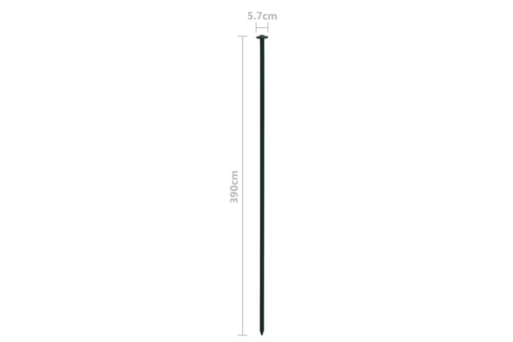 Lammen aitasarja kaareva 77,3x26 cm vihreä - Vihreä - Allasmuovi lampi