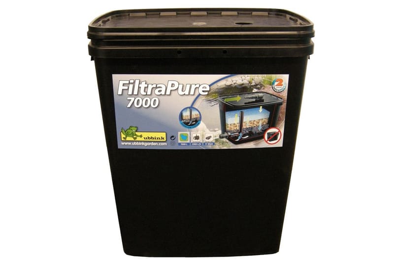 Ubbink Lammen Suodatin FiltraPure 7000 37 L 1355969 - Musta - Piha & ulkoaltaat - Piha-alue - Puutarhakoristeet & pihatarvikkeet - Lampi & suihkulähde - Lammen suodatin