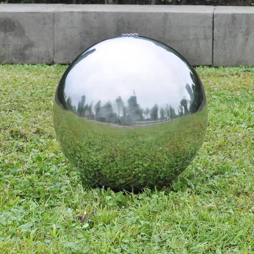 Puutarhan Pallo Suihkulähde LED:llä Ruostumaton Teräs 20 cm - Piha & ulkoaltaat - Piha-alue - Puutarhakoristeet & pihatarvikkeet - Lampi & suihkulähde - Puutarhasuihkulähde