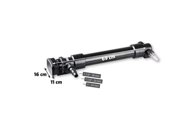 UVC-puhdistus Heissner Suoritus 55 W (Sopii lampi 60.000 L), 55 W (Sopii lampi 60.000 L)