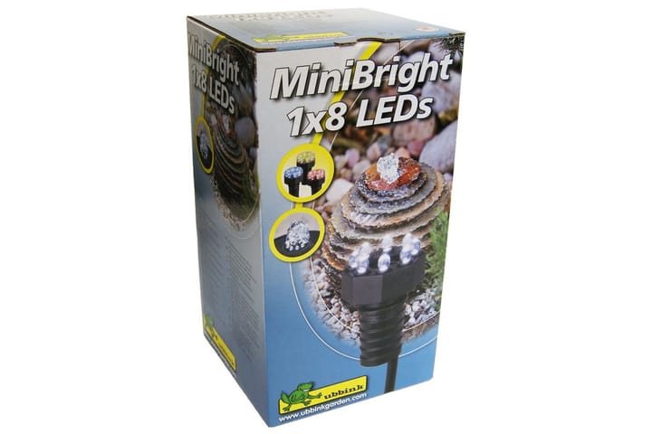 Ubbink Vedenalainen lampivalo MiniBright 1x8 LED - Musta - Vedenalainen valaistus