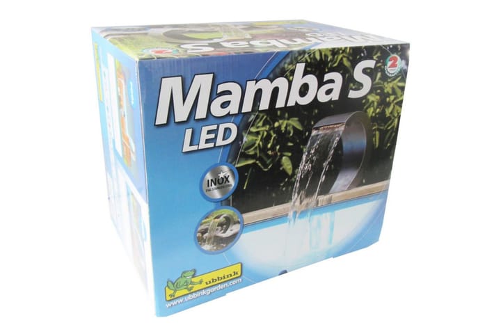 Ubbink Mamba Vesiputous Ruostumattomasta Teräksestä S-LED - Vesiputous lampi
