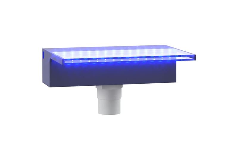 Vesiputous RGB LED-valoilla akryyli 30 cm - Läpinäkyvä - Piha & ulkoaltaat - Piha-alue - Puutarhakoristeet & pihatarvikkeet - Lampi & suihkulähde - Vesiputous lampi