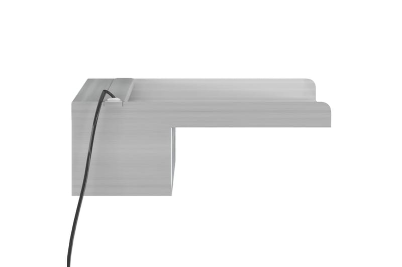 Vesiputous RGB LED-valoilla ruostumaton teräs 30 cm - Hopea - Piha & ulkoaltaat - Piha-alue - Puutarhakoristeet & pihatarvikkeet - Lampi & suihkulähde - Vesiputous lampi