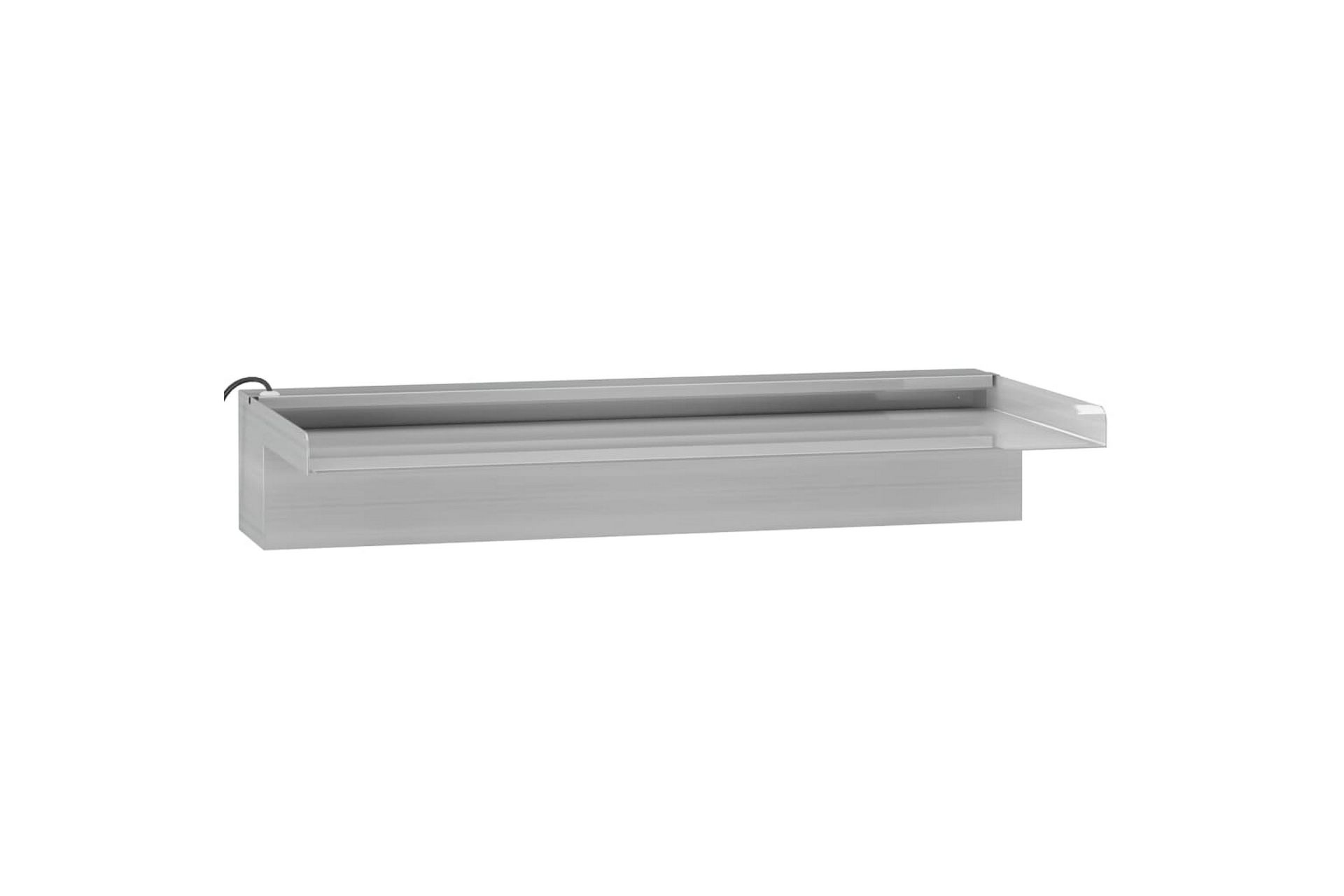Vesiputous RGB LED-valoilla ruostumaton teräs 45 cm - Hopea - Piha & ulkoaltaat - Piha-alue - Puutarhakoristeet & pihatarvikkeet - Lampi & suihkulähde - Vesiputous lampi