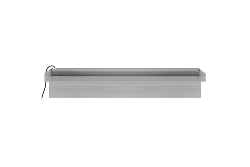Vesiputous RGB LED-valoilla ruostumaton teräs 45 cm - Hopea - Piha & ulkoaltaat - Piha-alue - Puutarhakoristeet & pihatarvikkeet - Lampi & suihkulähde - Vesiputous lampi