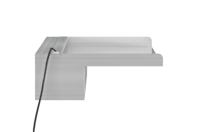 Vesiputous RGB LED-valoilla ruostumaton teräs 45 cm - Hopea - Piha & ulkoaltaat - Piha-alue - Puutarhakoristeet & pihatarvikkeet - Lampi & suihkulähde - Vesiputous lampi