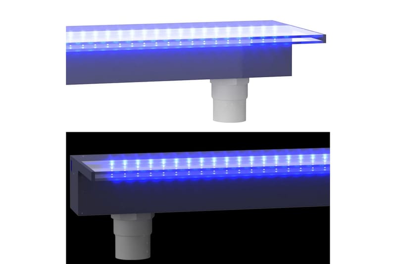 Vesiputous RGB LED-valoilla akryyli 108 cm - Läpinäkyvä - Vesiputous lampi