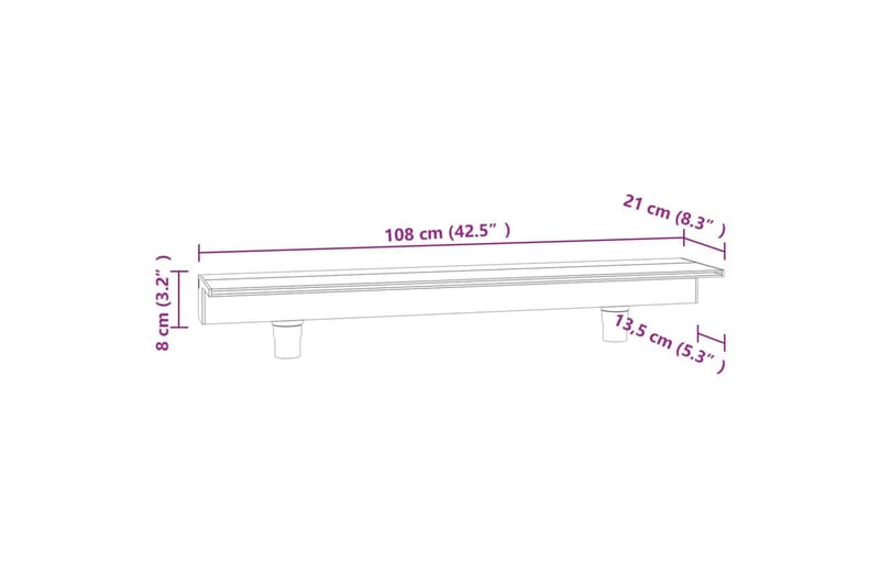 Vesiputous RGB LED-valoilla akryyli 108 cm - Läpinäkyvä - Piha & ulkoaltaat - Piha-alue - Puutarhakoristeet & pihatarvikkeet - Lampi & suihkulähde - Vesiputous lampi