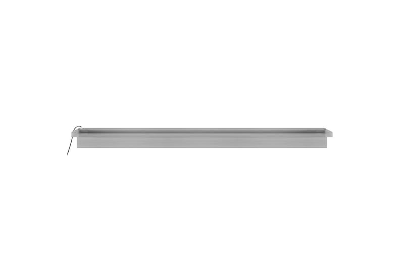 Vesiputous RGB LED-valoilla ruostumaton teräs 108 cm - Hopea - Piha & ulkoaltaat - Piha-alue - Puutarhakoristeet & pihatarvikkeet - Lampi & suihkulähde - Vesiputous lampi