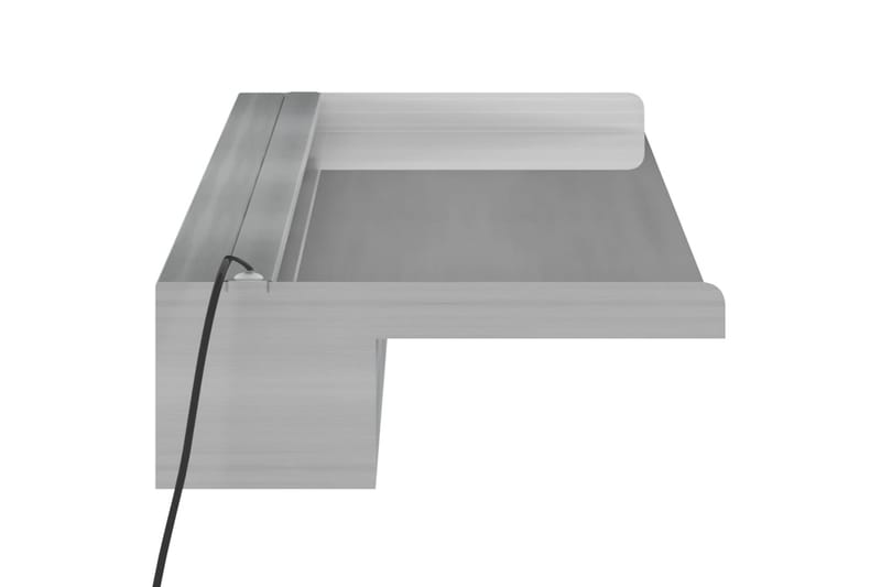 Vesiputous RGB LED-valoilla ruostumaton teräs 108 cm - Hopea - Piha & ulkoaltaat - Piha-alue - Puutarhakoristeet & pihatarvikkeet - Lampi & suihkulähde - Vesiputous lampi