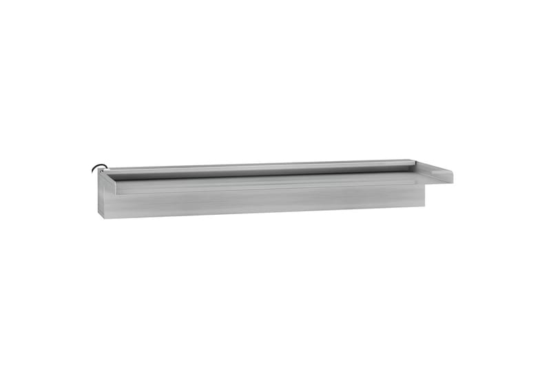 Vesiputous RGB LED-valoilla ruostumaton teräs 60 cm - Hopea - Piha & ulkoaltaat - Piha-alue - Puutarhakoristeet & pihatarvikkeet - Lampi & suihkulähde - Vesiputous lampi