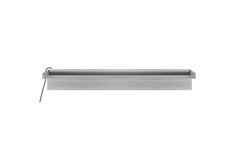 Vesiputous RGB LED-valoilla ruostumaton teräs 60 cm - Hopea - Piha & ulkoaltaat - Piha-alue - Puutarhakoristeet & pihatarvikkeet - Lampi & suihkulähde - Vesiputous lampi