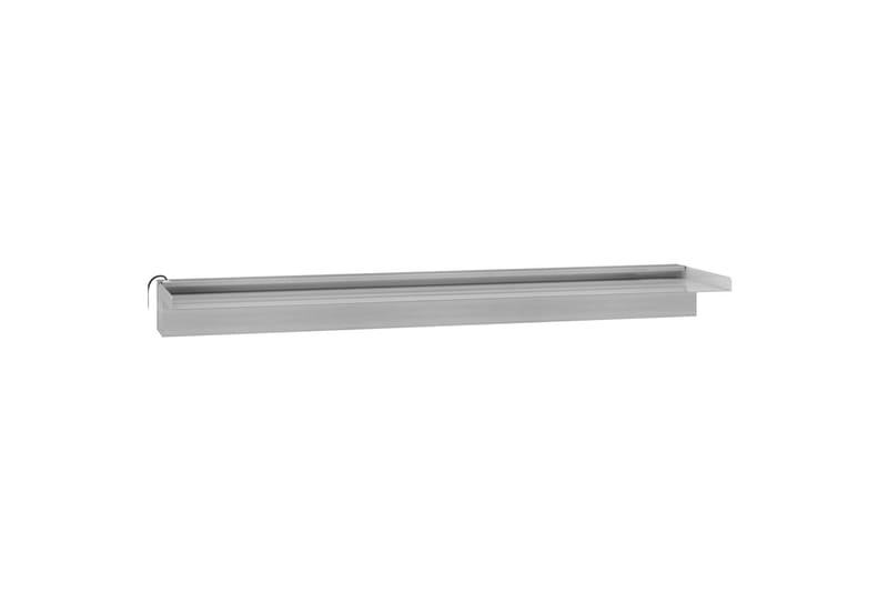 Vesiputous RGB LED-valoilla ruostumaton teräs 90 cm - Hopea - Piha & ulkoaltaat - Piha-alue - Puutarhakoristeet & pihatarvikkeet - Lampi & suihkulähde - Vesiputous lampi