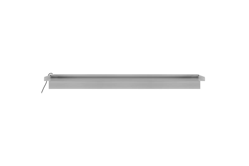 Vesiputous RGB LED-valoilla ruostumaton teräs 90 cm - Hopea - Piha & ulkoaltaat - Piha-alue - Puutarhakoristeet & pihatarvikkeet - Lampi & suihkulähde - Vesiputous lampi