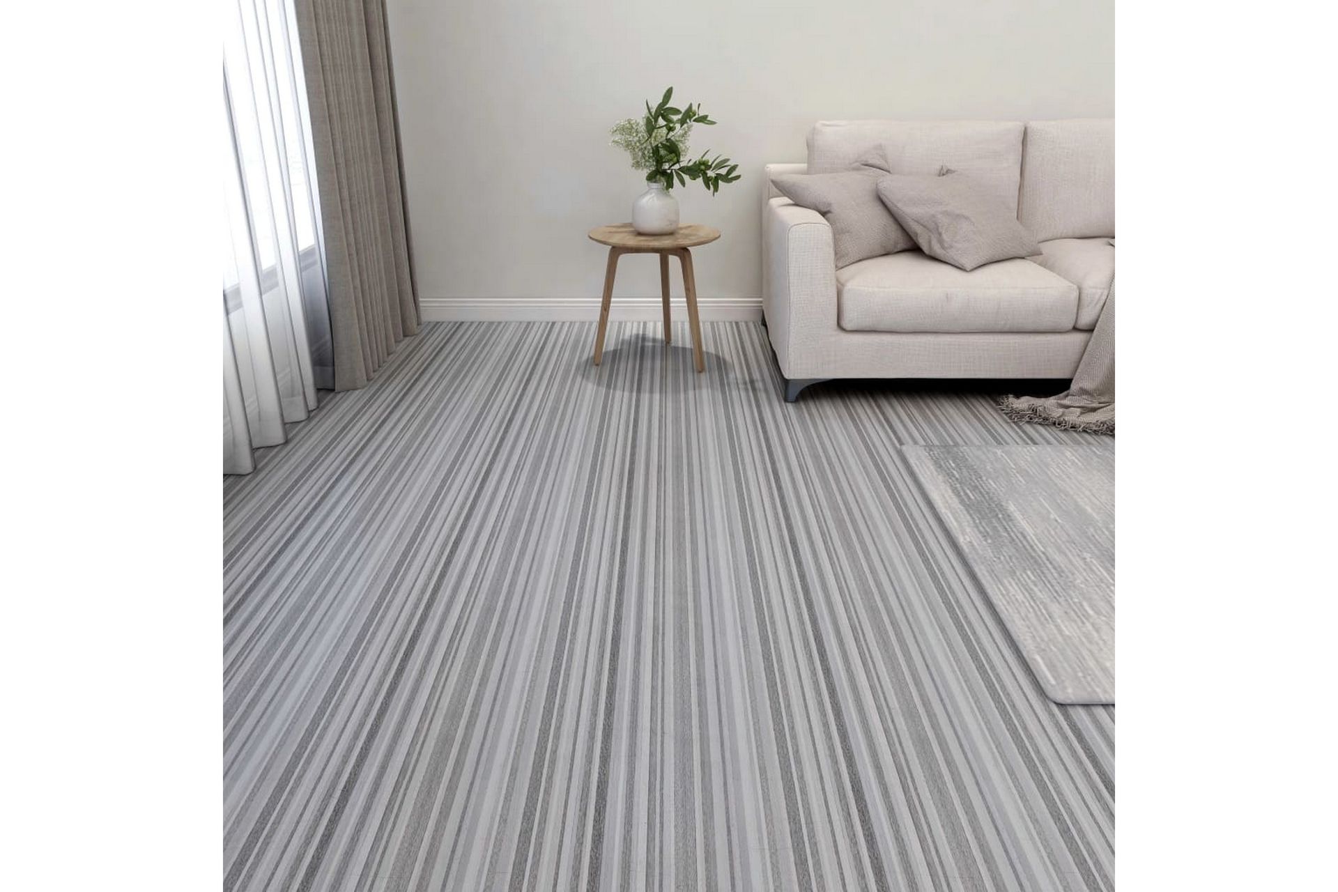 Itsekiinnittyvä lattialankku 55 kpl PVC 5,11m² vaaleanharmaa - Harmaa - Piha & ulkoaltaat - Piha-alue - Puutarhakoristeet & pihatarvikkeet - Terassilaatat