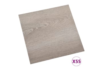 Itsekiinnittyvä lattialankku 55 kpl PVC 5,11 m² taupe - Taupe - Piha & ulkoaltaat - Piha-alue - Puutarhakoristeet & pihatarvikkeet - Terassilaatat