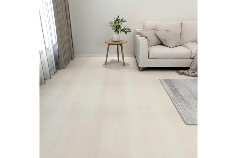 Itsekiinnittyvä lattialankku 55 kpl PVC 5,11 m² beige - Beige - Ritilä parvekkeelle - Lattia - Terassilaatat