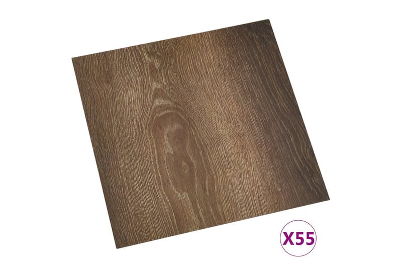 Itsekiinnittyvä lattialankku 55 kpl PVC 5,11 m² ruskea - Ruskea - Piha & ulkoaltaat - Piha-alue - Puutarhakoristeet & pihatarvikkeet - Terassilaatat