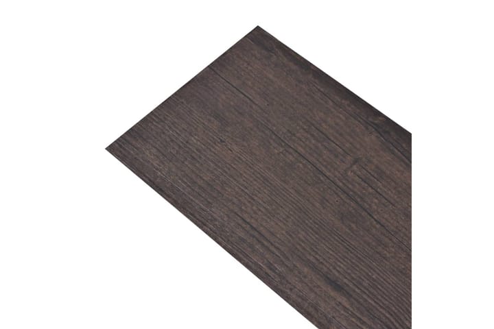 Itsekiinnittyvä PVC lattialankku 5,21 m² 2 mm tummanruskea - Ruskea - Ritilä parvekkeelle - Lattia - Terassilaatat