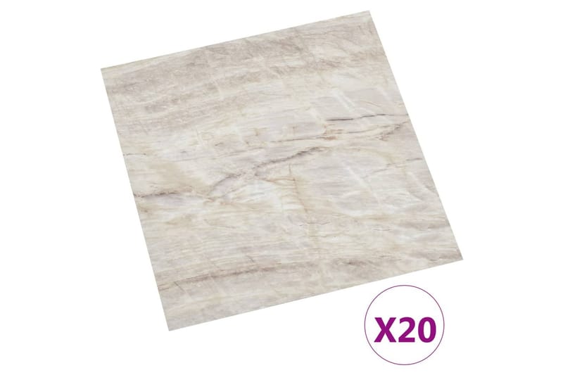 Itsekiinnittyvät lattialankut 20 kpl PVC 1,86 m² beige - Piha & ulkoaltaat - Piha-alue - Puutarhakoristeet & pihatarvikkeet - Terassilaatat