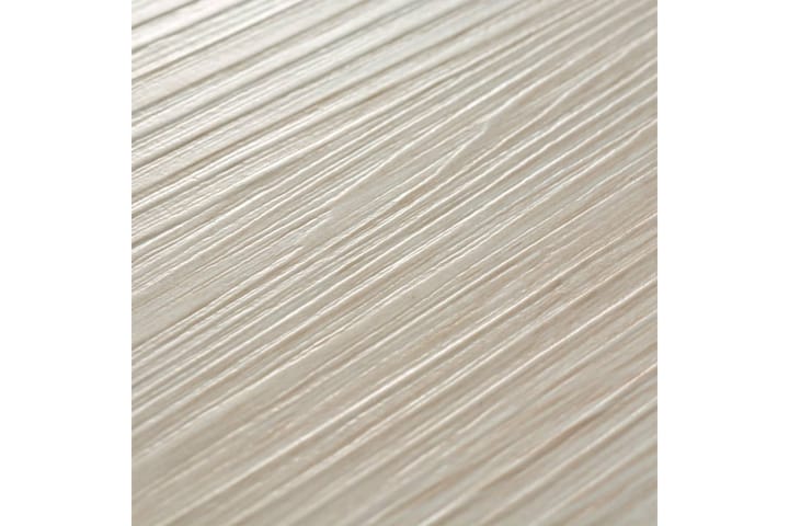 Itsekiinnittyvät PVC-lattialankut 2,51 m² 2 mm tammi valkoin - Valkoinen - Ritilä parvekkeelle - Lattia - Terassilaatat