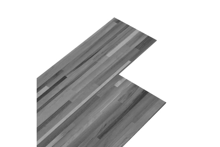 Itsekiinnittyvät PVC-lattialankut 2,51 m² 2mm harmaaraidalli - Harmaa - Ritilä parvekkeelle - Lattia - Terassilaatat