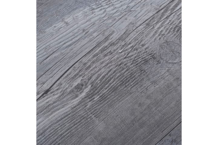Itsekiinnittyvät PVC-lattialankut 2,51 m² 2 mm matta puu har - Harmaa - Ritilä parvekkeelle - Lattia - Terassilaatat