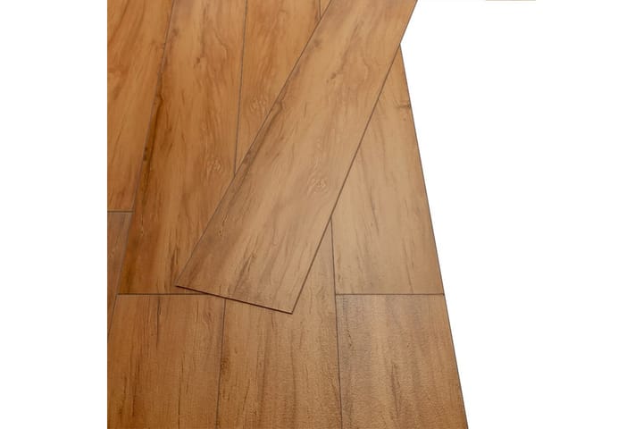 Itsekiinnittyvät PVC-lattialankut 5,21 m² 2 mm jalava - Ruskea - Ritilä parvekkeelle - Lattia - Terassilaatat
