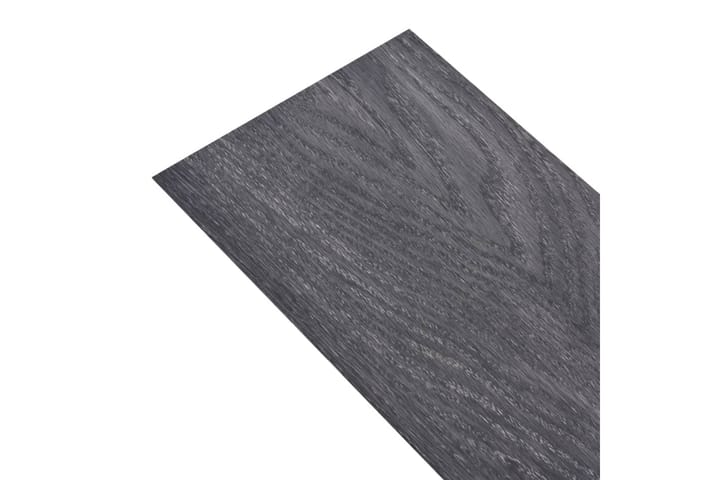 Itsekiinnittyvät PVC-lattialankut 2,51 m² 2 mm musta ja valk - Musta - Ritilä parvekkeelle - Lattia - Terassilaatat