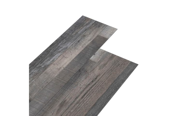 Itsekiinnittyvät PVC-lattialankut 5,21 m² 2 mm teollinen puu - Ruskea - Ritilä parvekkeelle - Lattia - Terassilaatat