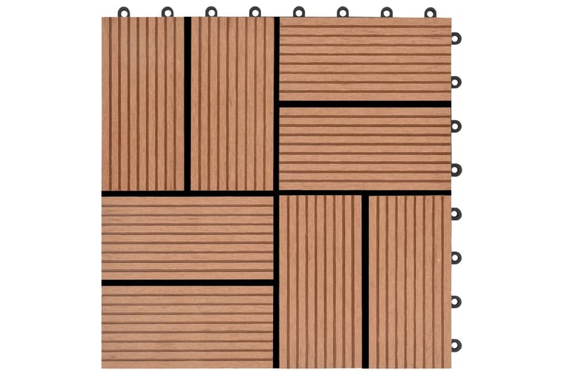 Lattialaatat 22 kpl 30x30cm 2m² puukomposiitti ruskea - Ruskea - Piha & ulkoaltaat - Piha-alue - Puutarhakoristeet & pihatarvikkeet - Terassilaatat