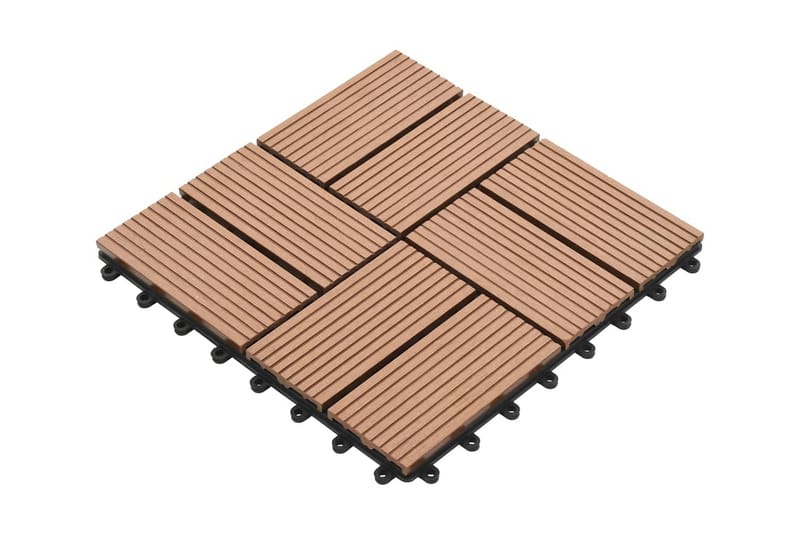 Lattialaatat 22 kpl 30x30cm 2m² puukomposiitti ruskea - Ruskea - Piha & ulkoaltaat - Piha-alue - Puutarhakoristeet & pihatarvikkeet - Terassilaatat