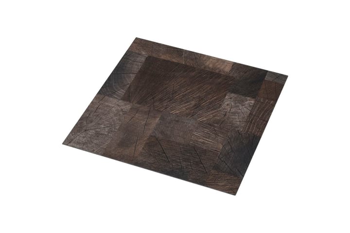 PVC-lattialankku itseliimautuva 5,11m² puukuvio ruskea - Ritilä parvekkeelle - Lattia - Terassilaatat