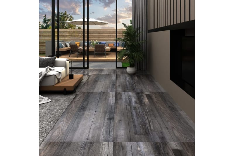 PVC-lattialankut 4,46m² 3mm itseliimautuva teollinen puu - Piha & ulkoaltaat - Piha-alue - Puutarhakoristeet & pihatarvikkeet - Terassilaatat