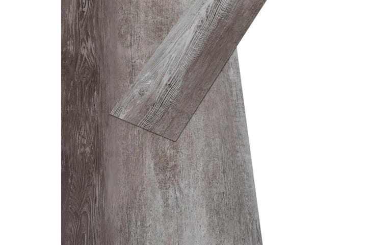 PVC-lattialankut 5,02m² 2mm itseliimautuva raidallinen puu - Ritilä parvekkeelle - Lattia - Terassilaatat
