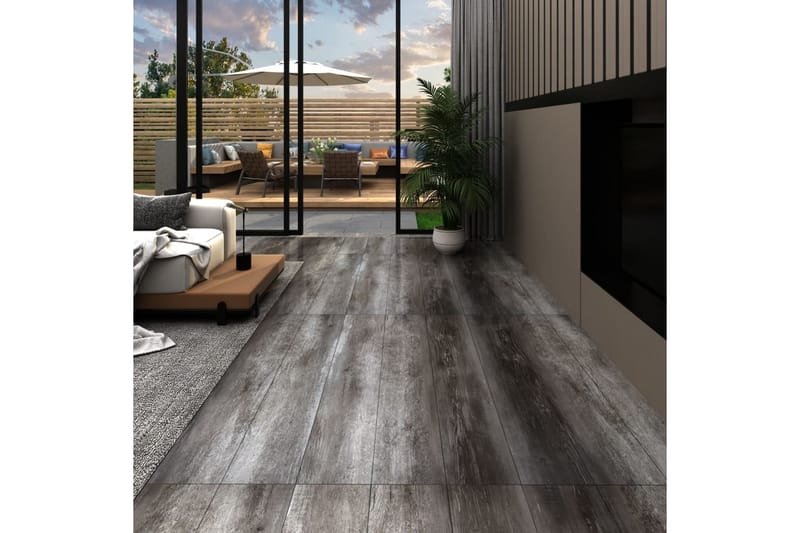 PVC-lattialankut 5,26m² 2mm raidallinen puu - Piha & ulkoaltaat - Piha-alue - Puutarhakoristeet & pihatarvikkeet - Terassilaatat