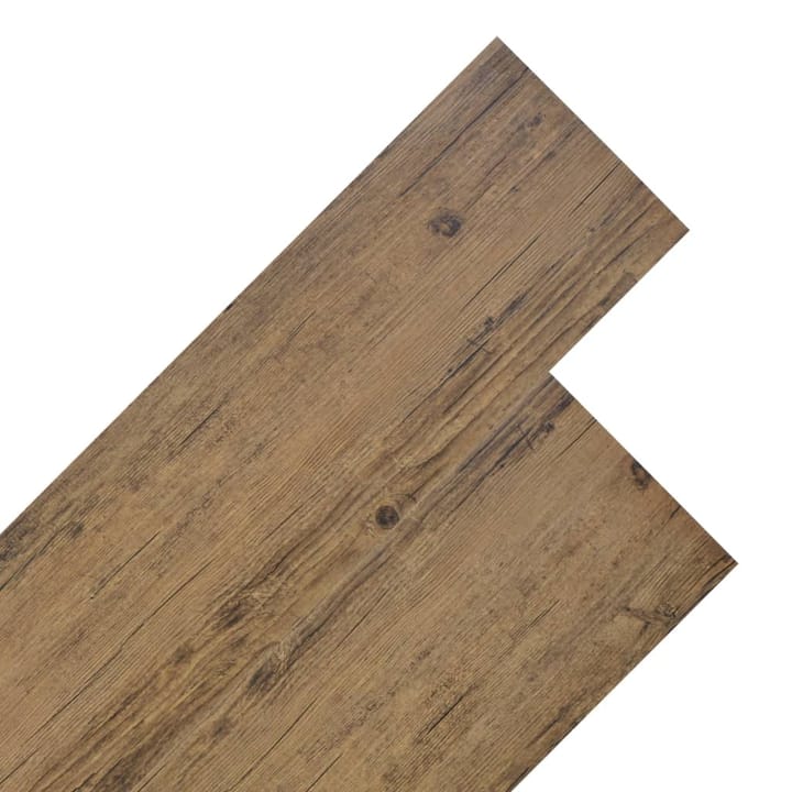 PVC-lattialankut 5,26m² 2mm Pähkinänruskea - Ruskea - Ritilä parvekkeelle - Lattia - Terassilaatat
