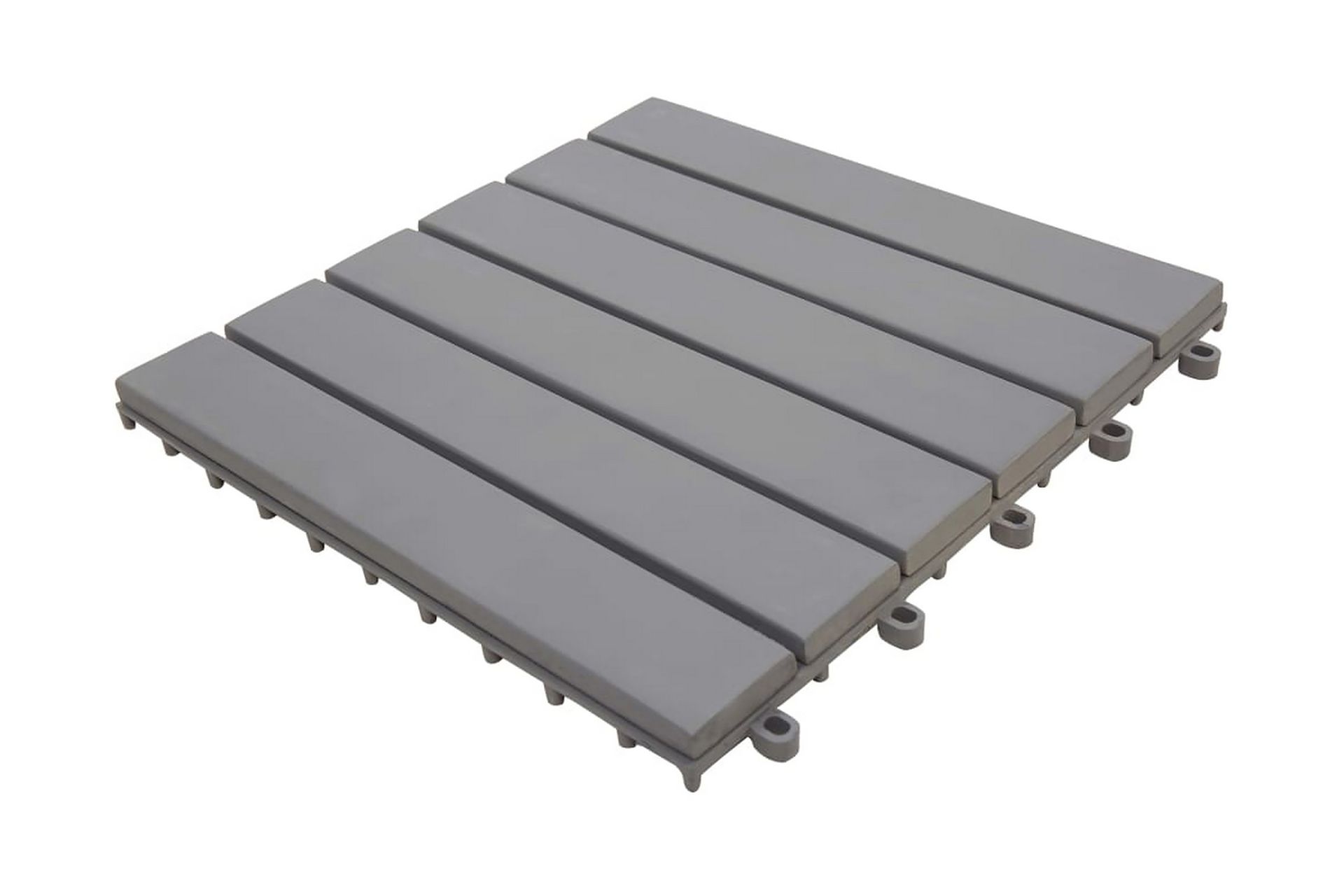 Terassilaatat 10kpl laveeraus 30x30cm täysi akaasiapuu - Harmaa - Piha & ulkoaltaat - Piha-alue - Puutarhakoristeet & pihatarvikkeet - Terassilaatat