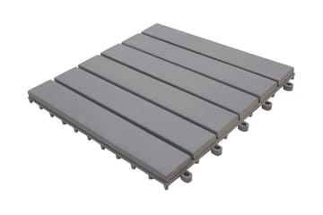 Terassilaatat 10kpl laveeraus 30x30cm täysi akaasiapuu - Harmaa - Piha & ulkoaltaat - Piha-alue - Puutarhakoristeet & pihatarvikkeet - Terassilaatat