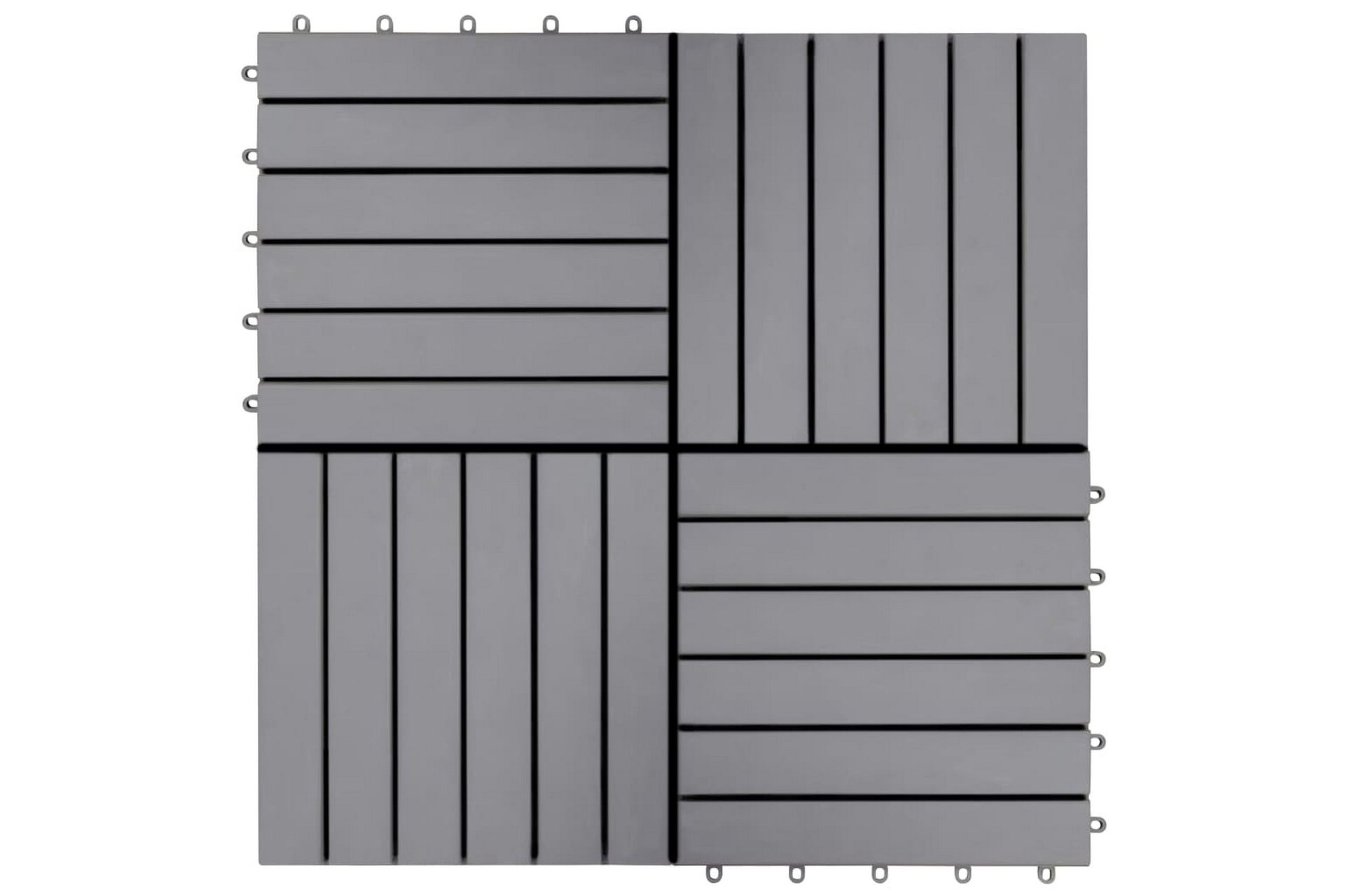 Terassilaatat 10kpl laveeraus 30x30cm täysi akaasiapuu - Harmaa - Piha & ulkoaltaat - Piha-alue - Puutarhakoristeet & pihatarvikkeet - Terassilaatat
