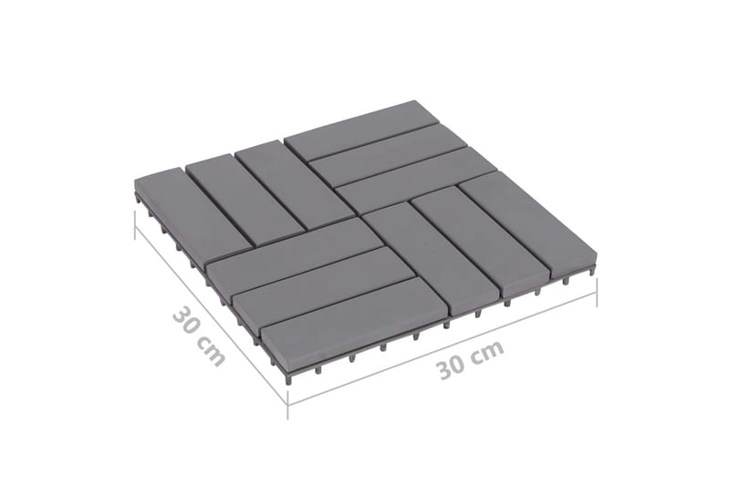 Terassilaatat 30 kpl harmaapesty 30x30 cm täysi akaasiapuu - Piha & ulkoaltaat - Piha-alue - Puutarhakoristeet & pihatarvikkeet - Terassilaatat