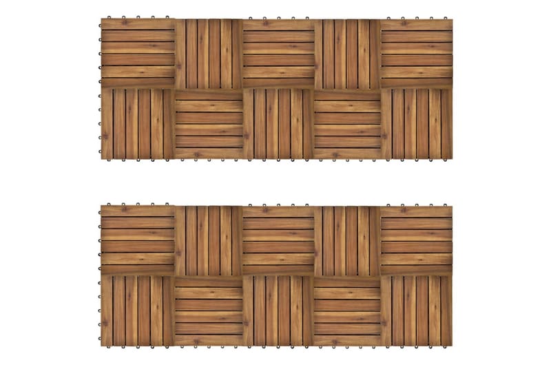 Terassilaatat pystykuviolla 30 x 30 cm Akaasia 20 Sarja - Ruskea - Piha & ulkoaltaat - Piha-alue - Puutarhakoristeet & pihatarvikkeet - Terassilaatat