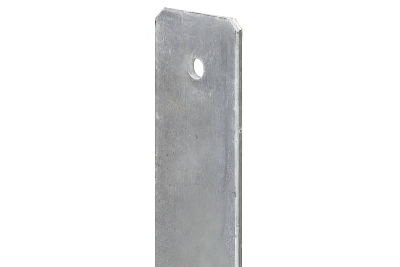 Aita-ankkurit 6 kpl hopea 10x6x60 cm galvanoitu teräs - Piha & ulkoaltaat - Piha-alue - Puutarhakoristeet & pihatarvikkeet - Ovikatos