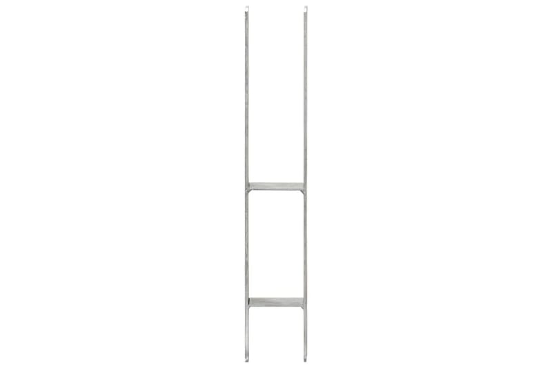 Aita-ankkurit 6 kpl hopea 9x6x60 cm galvanoitu teräs - Piha & ulkoaltaat - Piha-alue - Puutarhakoristeet & pihatarvikkeet - Ovikatos