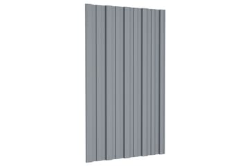 Kattopaneeli 12 kpl galvanoitu teräs hopea 80x45 cm - Piha & ulkoaltaat - Piha-alue - Puutarhakoristeet & pihatarvikkeet - Ovikatos