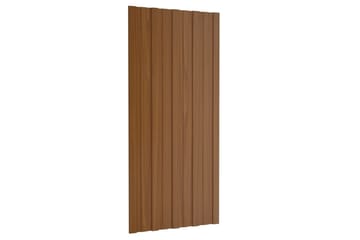 Kattopaneeli 12 kpl galvanoitu teräs ruskea 100x45 cm - Piha & ulkoaltaat - Piha-alue - Puutarhakoristeet & pihatarvikkeet - Ovikatos