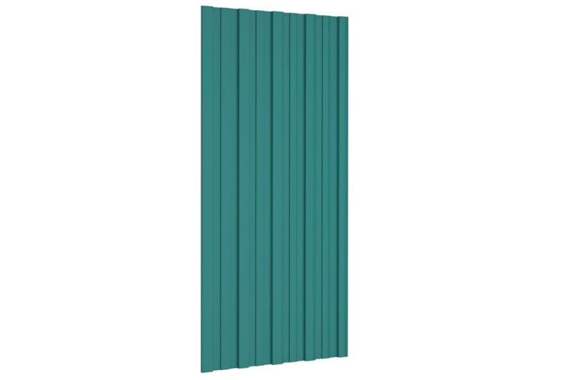 Kattopaneeli 36 kpl galvanoitu teräs vihreä 100x45 cm - Piha & ulkoaltaat - Piha-alue - Puutarhakoristeet & pihatarvikkeet - Ovikatos