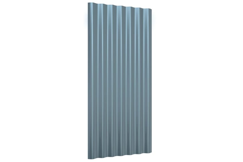 Kattopaneeli 36 kpl jauhemaalattu teräs harmaa 80x36 cm - Harmaa - Piha & ulkoaltaat - Piha-alue - Puutarhakoristeet & pihatarvikkeet - Ovikatos