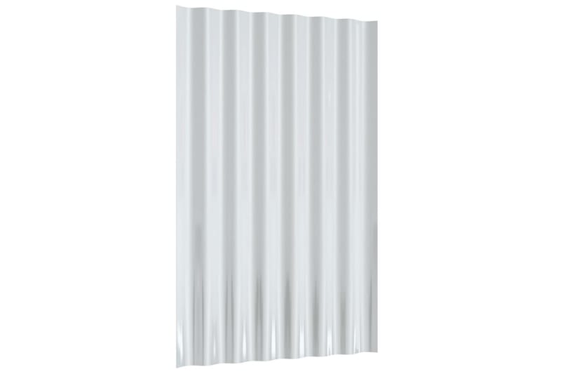 Kattopaneeli 36 kpl jauhemaalattu teräs hopea 60x36 cm - Hopea - Piha & ulkoaltaat - Piha-alue - Puutarhakoristeet & pihatarvikkeet - Ovikatos